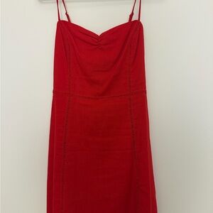 Lush Red Spaghetti Strap Dress